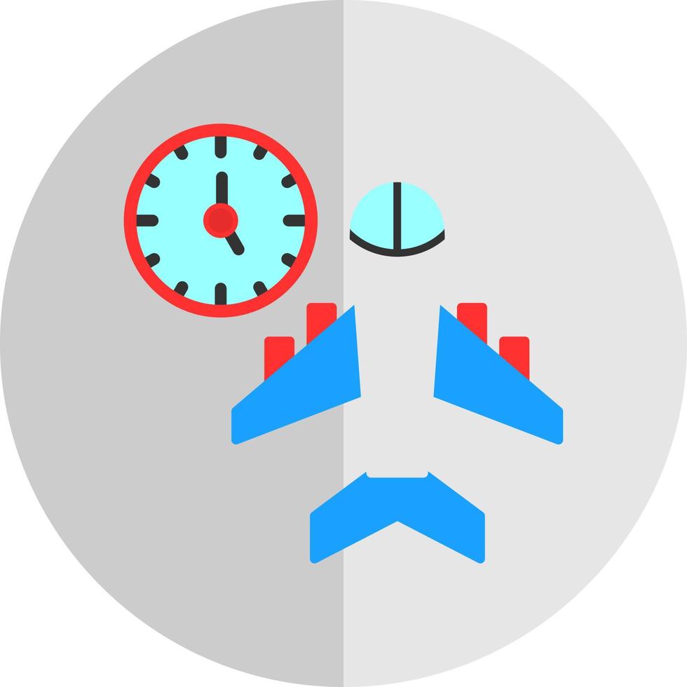 Flight Timings Vector Icon Design