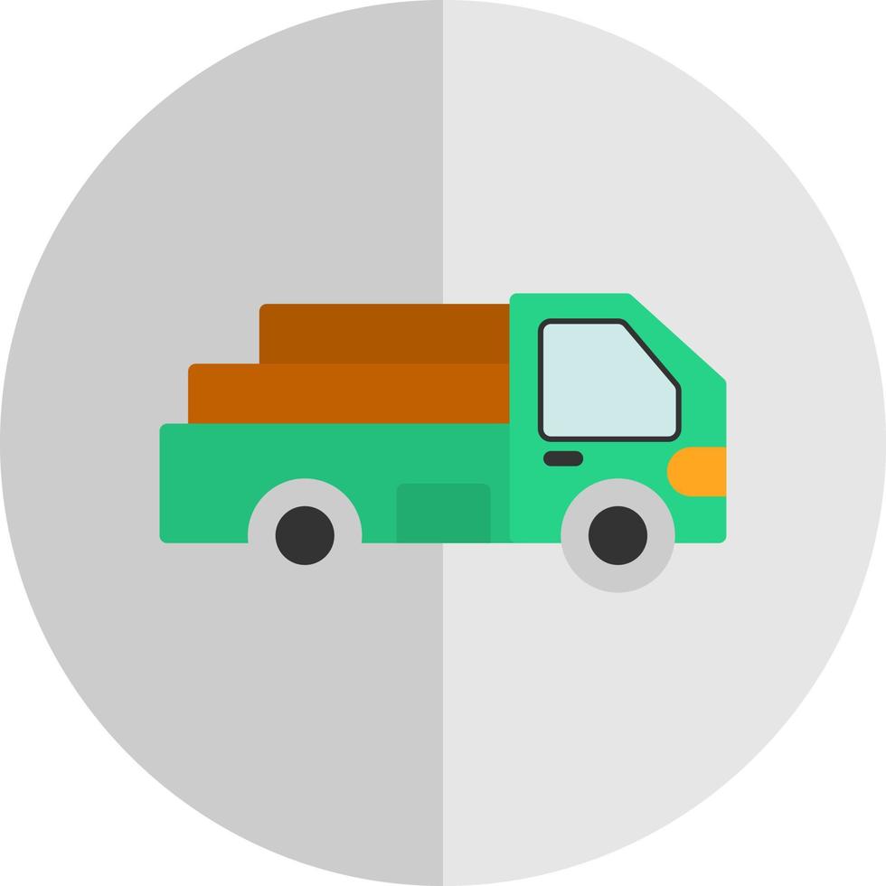 Pickup Truck Vector Icon Design