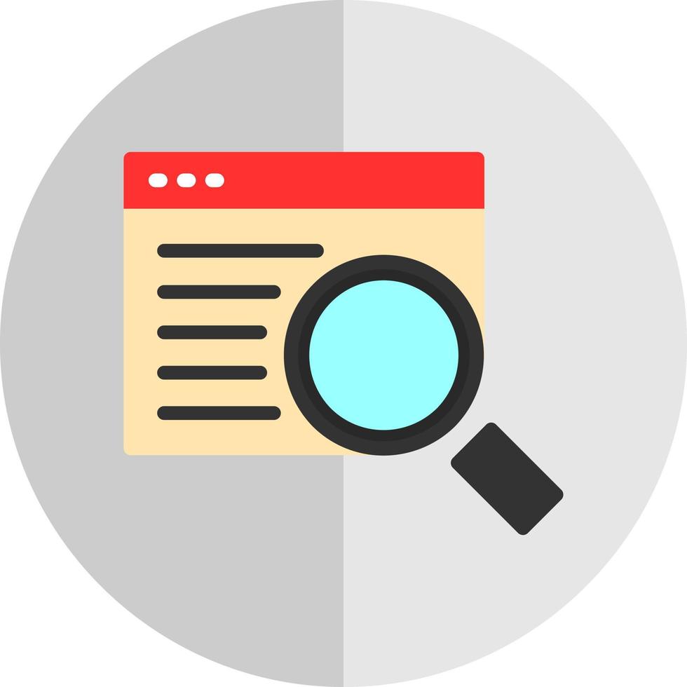 Online Search Vector Icon Design