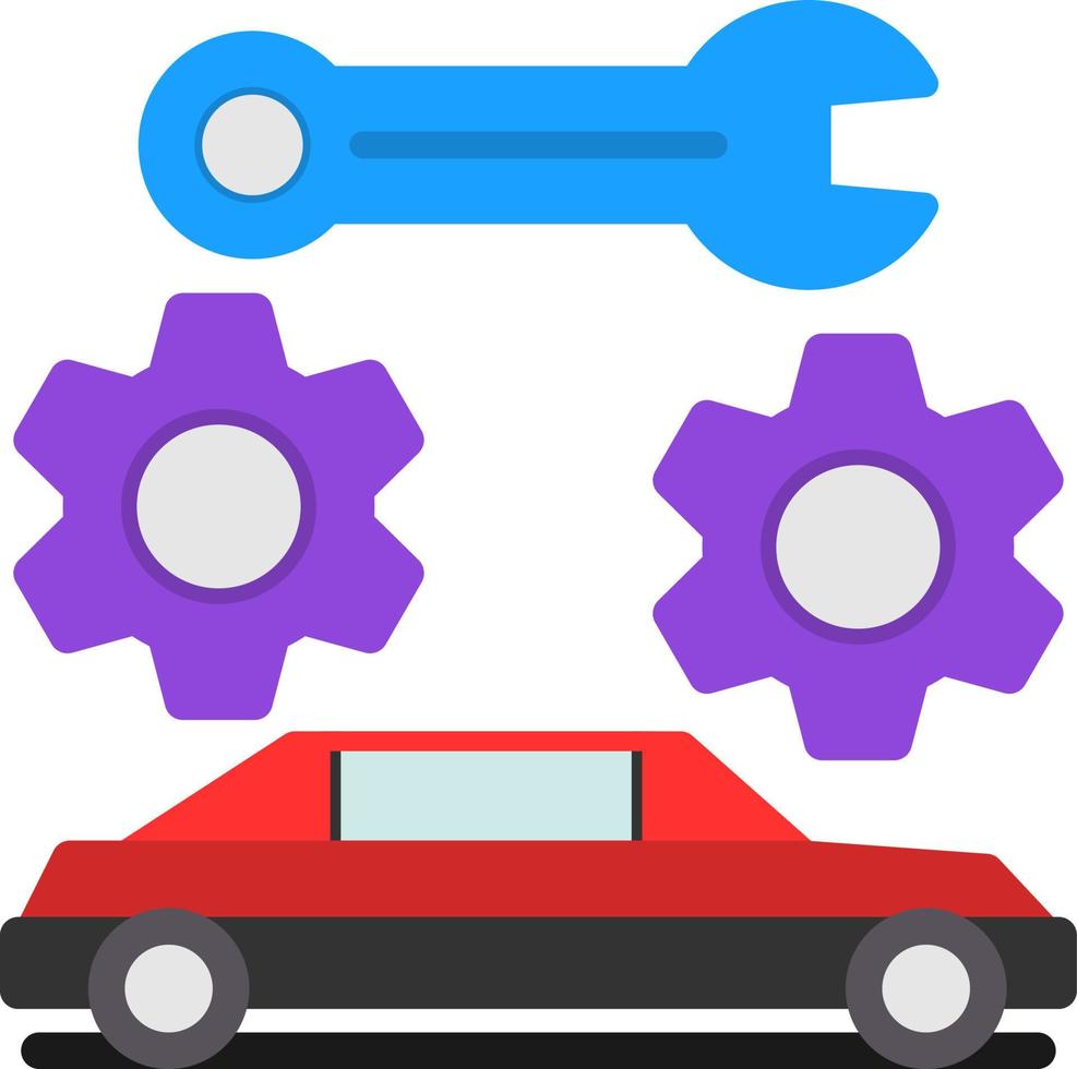 Car Maintenance Vector Icon Design