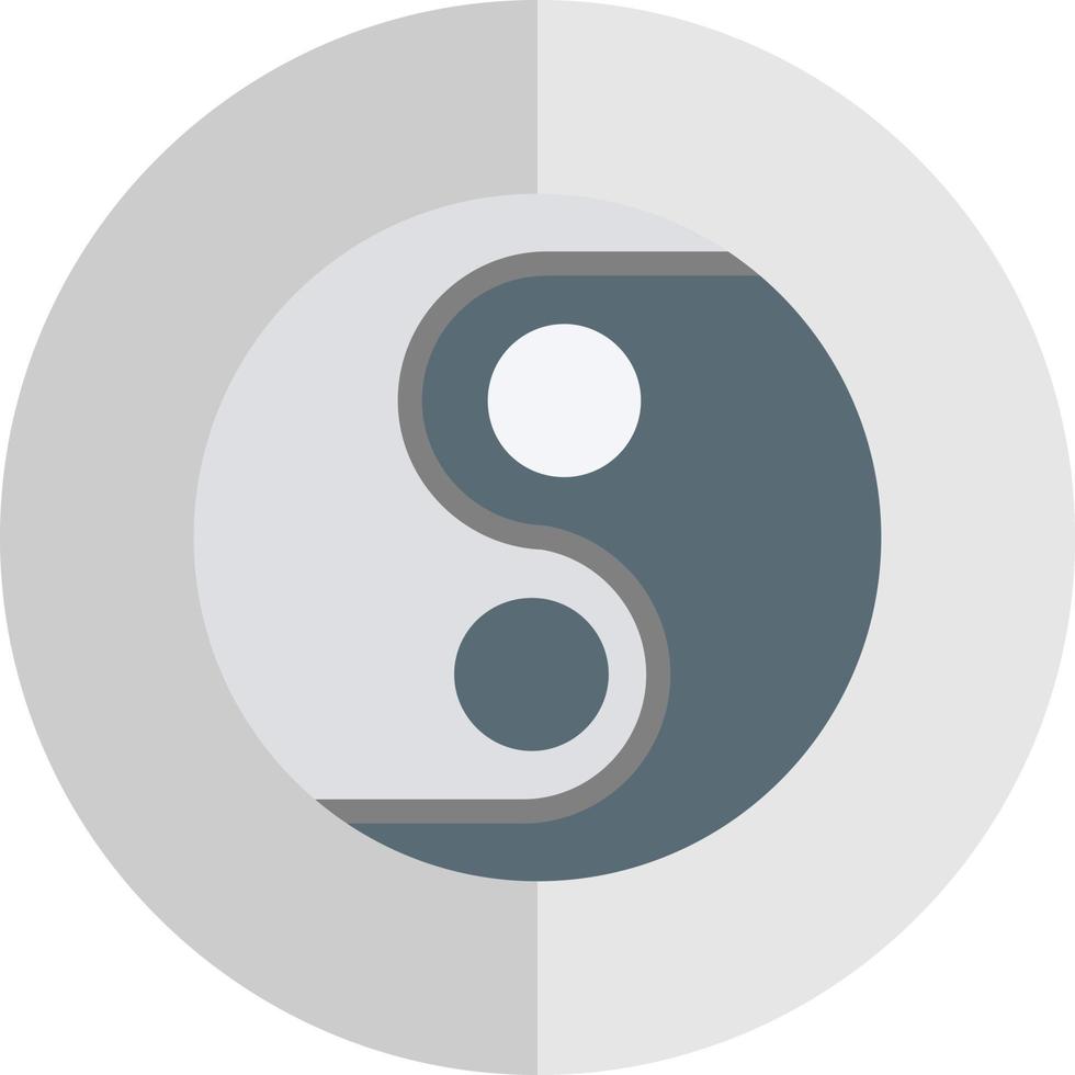 Yin Yang Vector Icon Design