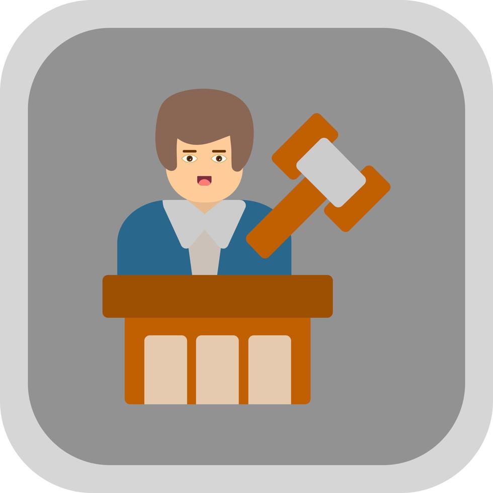 Judge Vector Icon Design