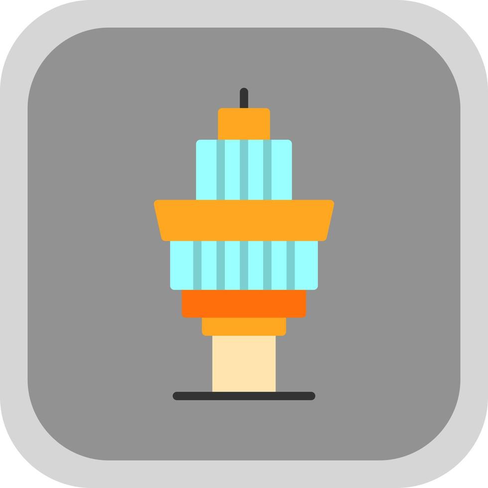Control Tower Vector Icon Design