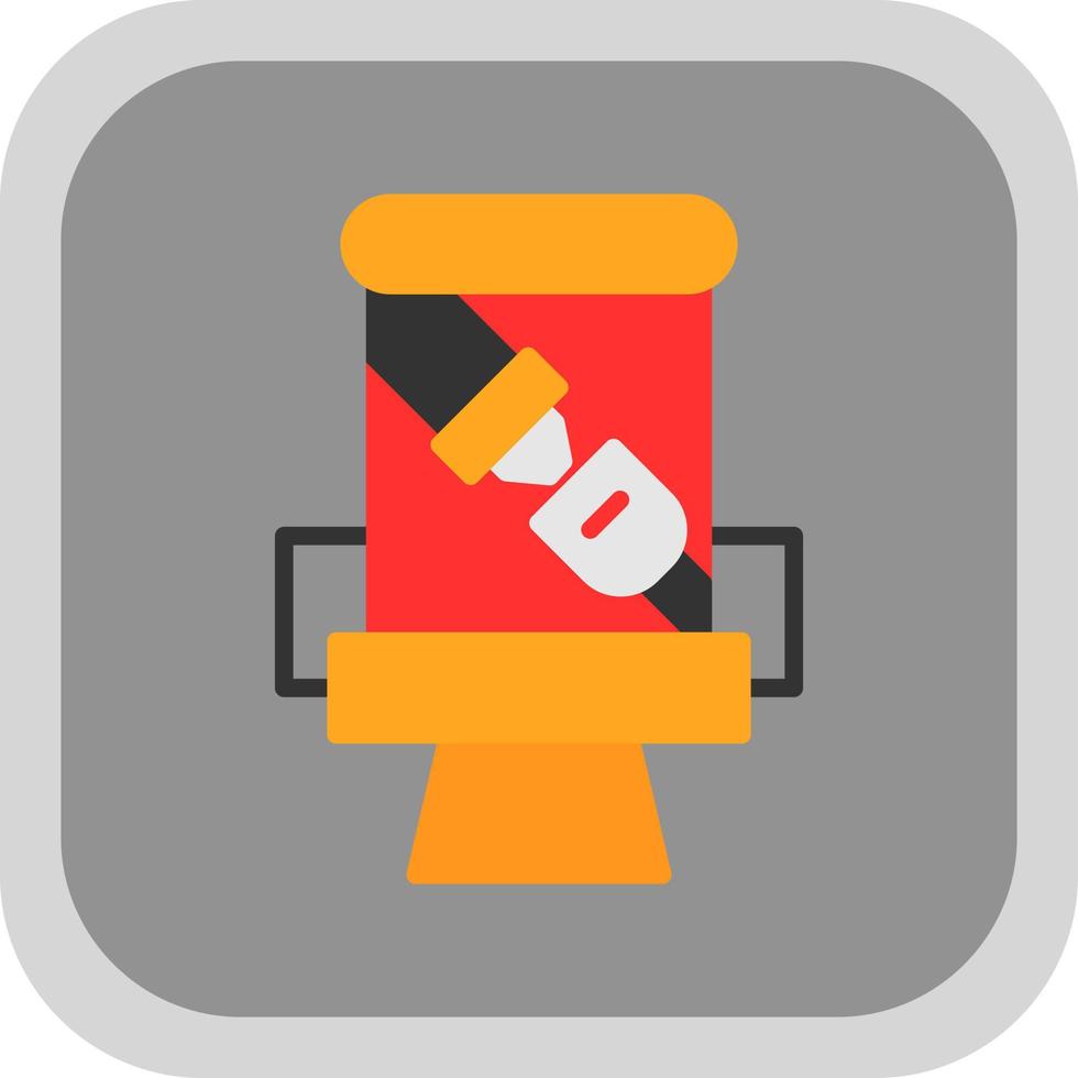 Seat Belt Vector Icon Design