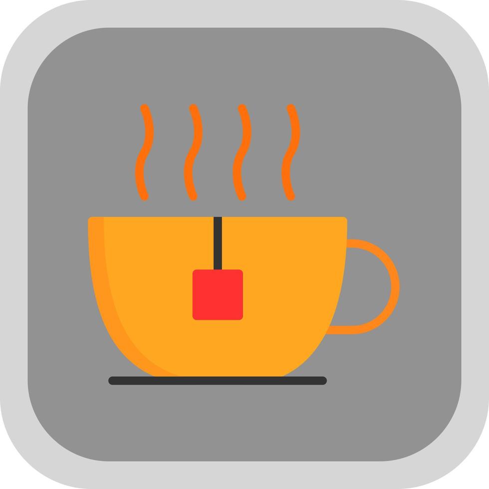 Tea Cup Vector Icon Design