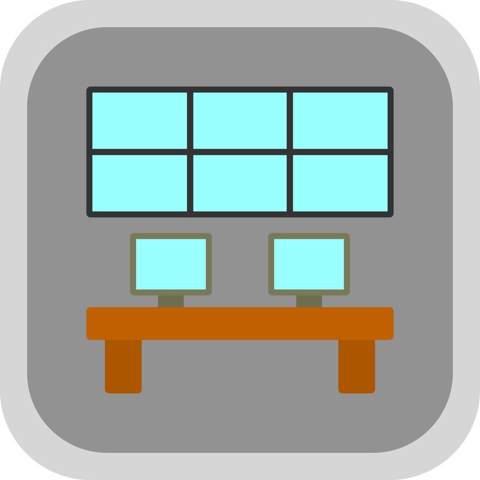 Control ROom Vector Icon Design