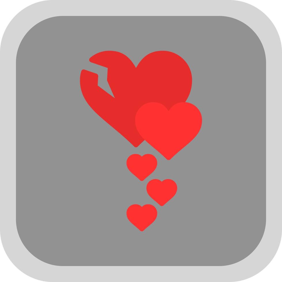 Broken Heart Vector Icon Design