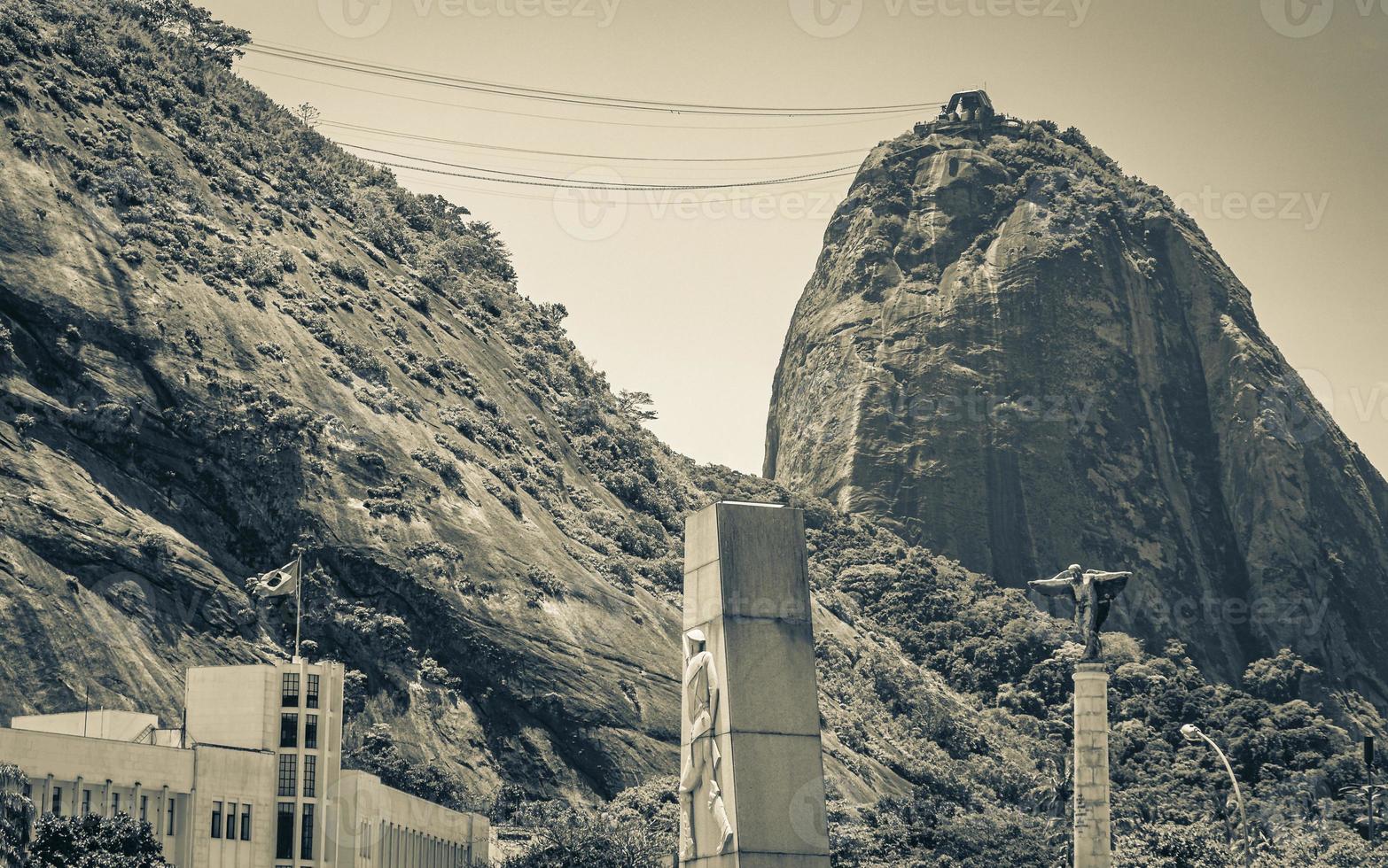 Sugarloaf mountain Pao de Acucar panorama Rio de Janeiro Brazil. photo