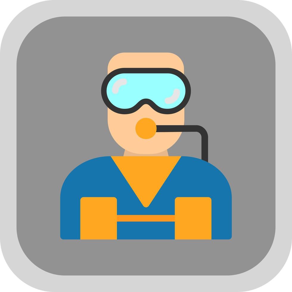 Diver Vector Icon Design