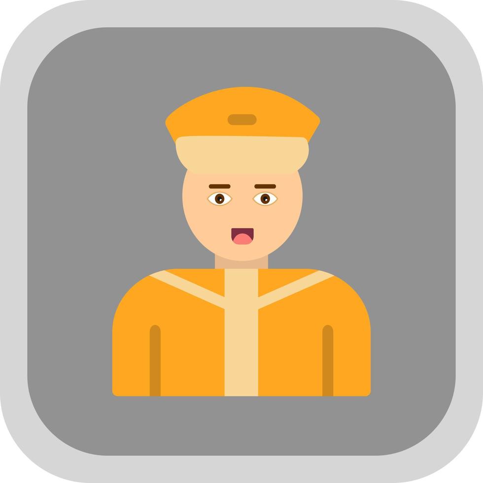 Taxi Driver Vector Icon Design