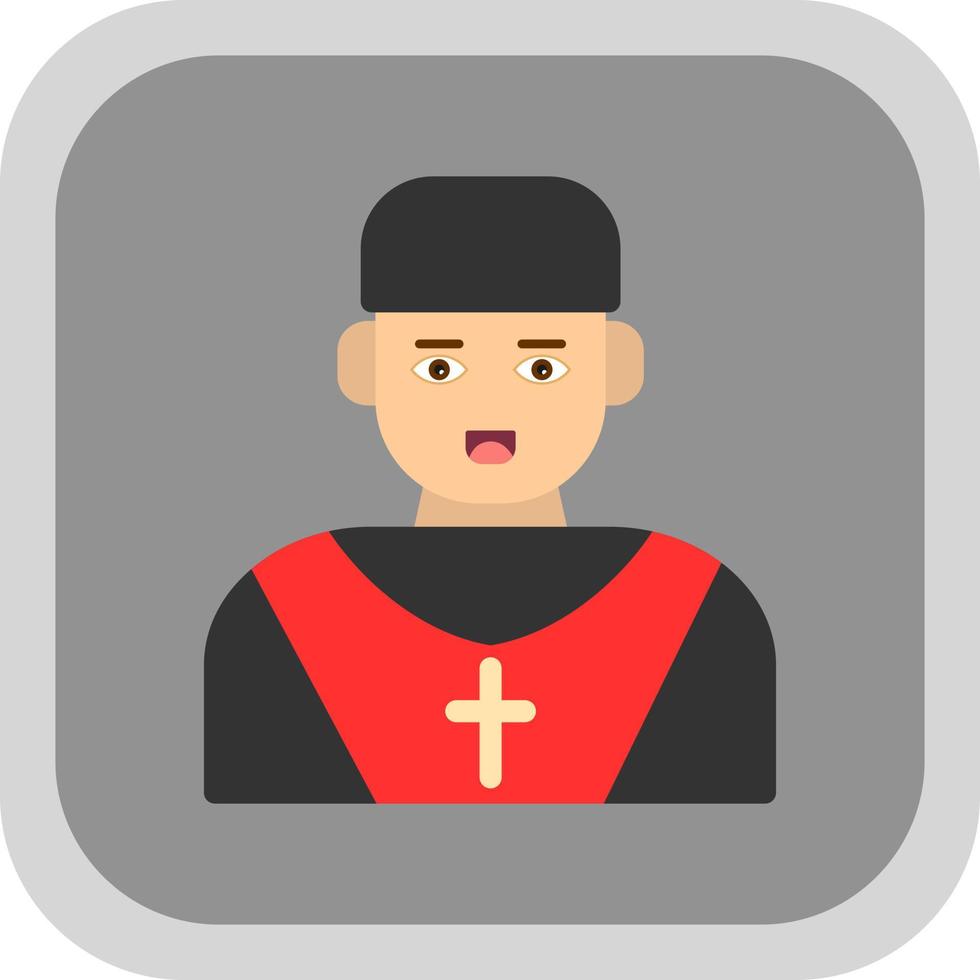 Priest Vector Icon Design