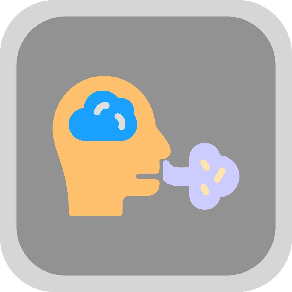 diseño de icono de vector de inhalación