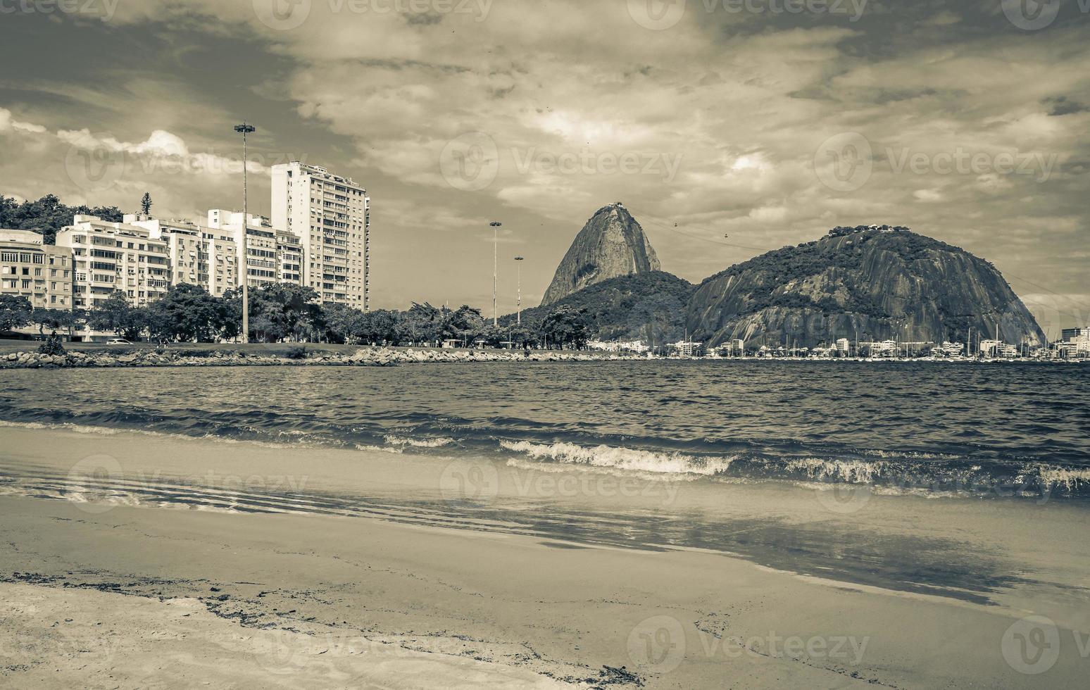 Sugarloaf mountain Pao de Acucar panorama Rio de Janeiro Brazil. photo