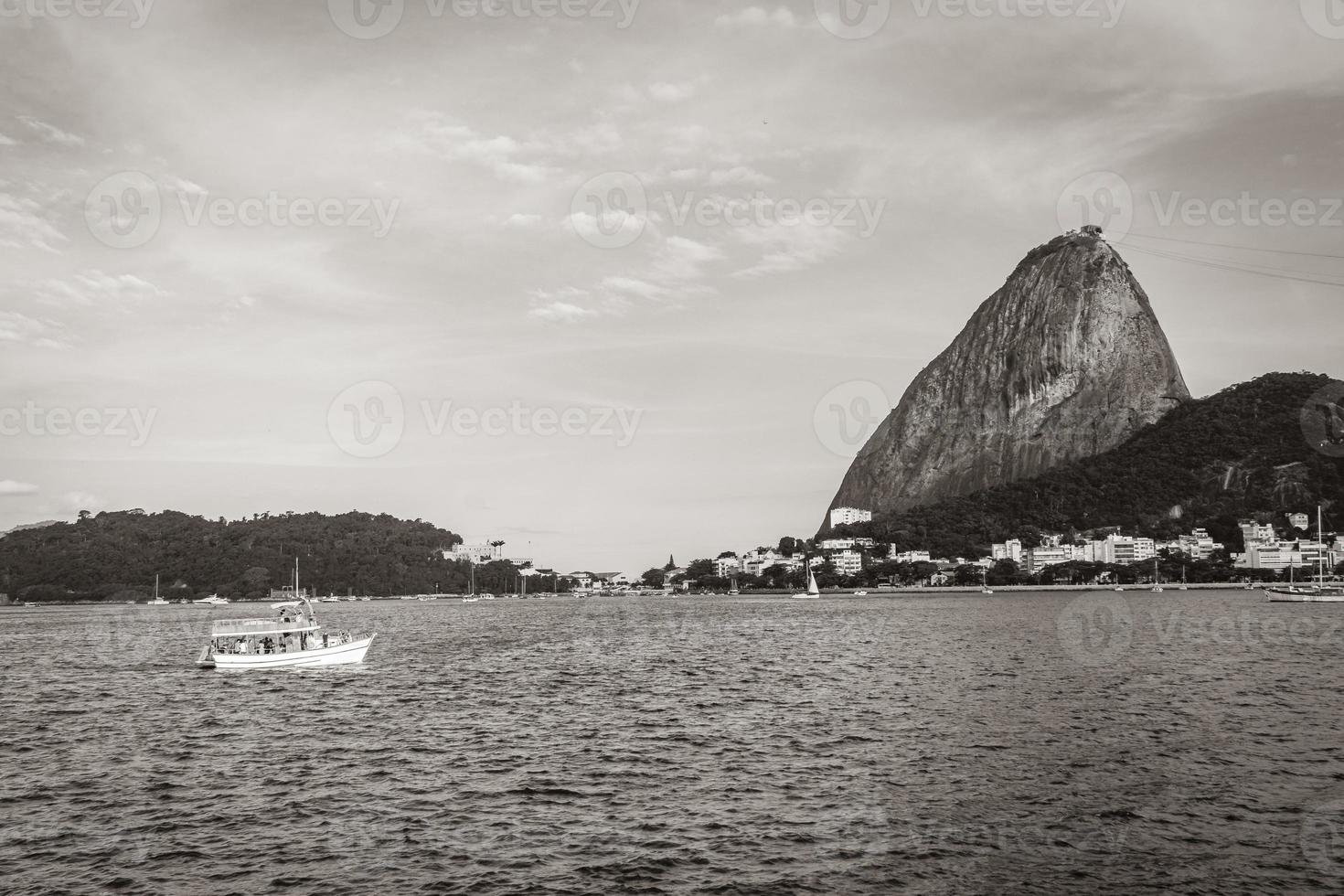 Sugarloaf mountain Pao de Acucar panorama Rio de Janeiro Brazil. photo