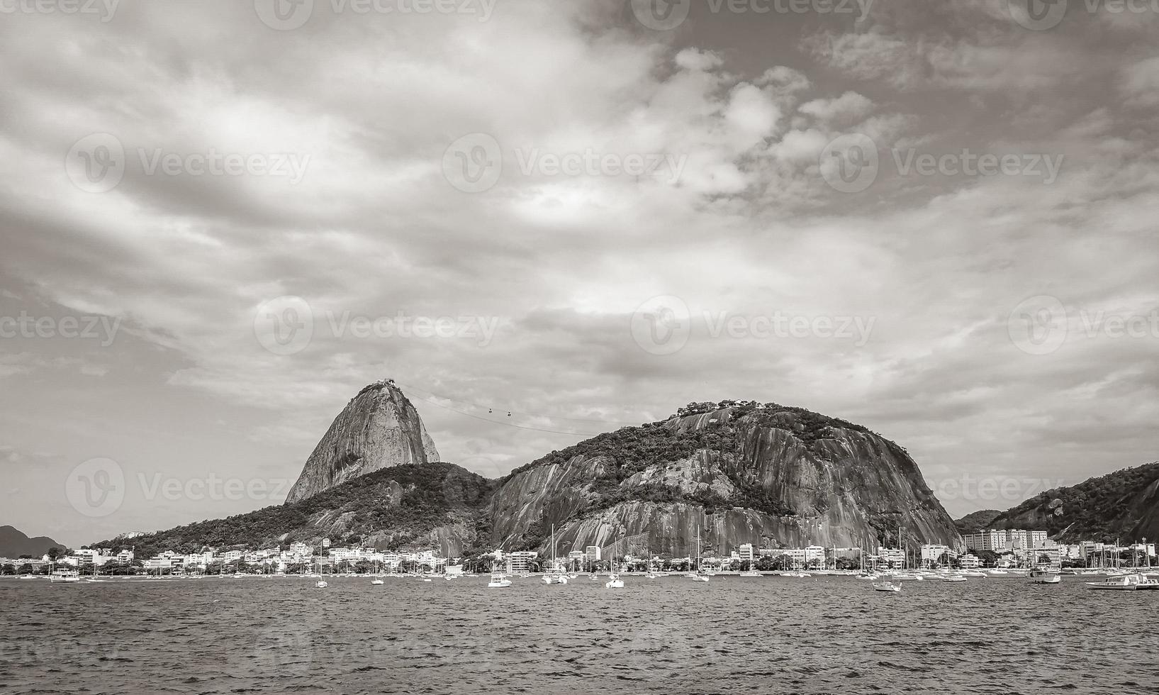 Sugarloaf mountain Pao de Acucar panorama Rio de Janeiro Brazil. photo