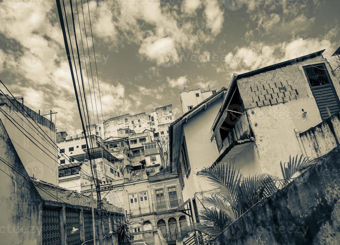Residential area between typical houses Santa Teresa Rio de Janeiro. photo