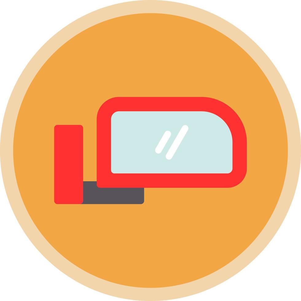 Side Mirror Vector Icon Design