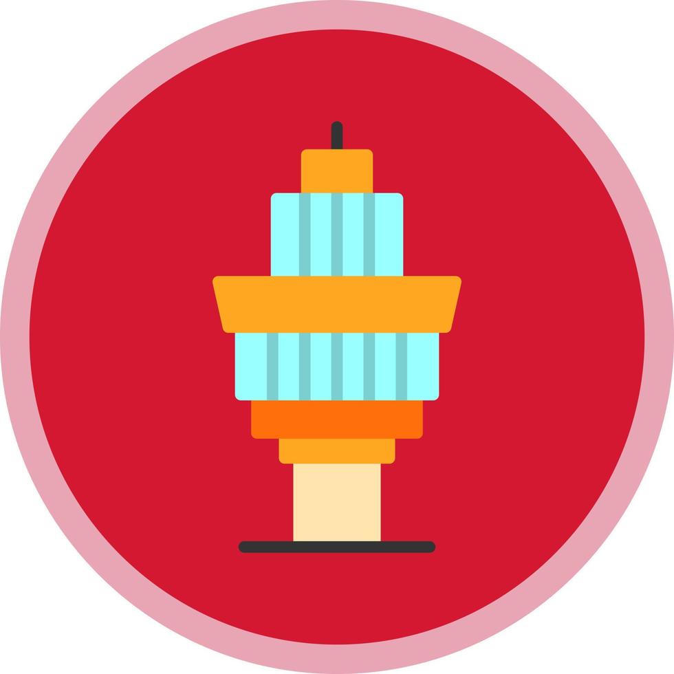 Control Tower Vector Icon Design