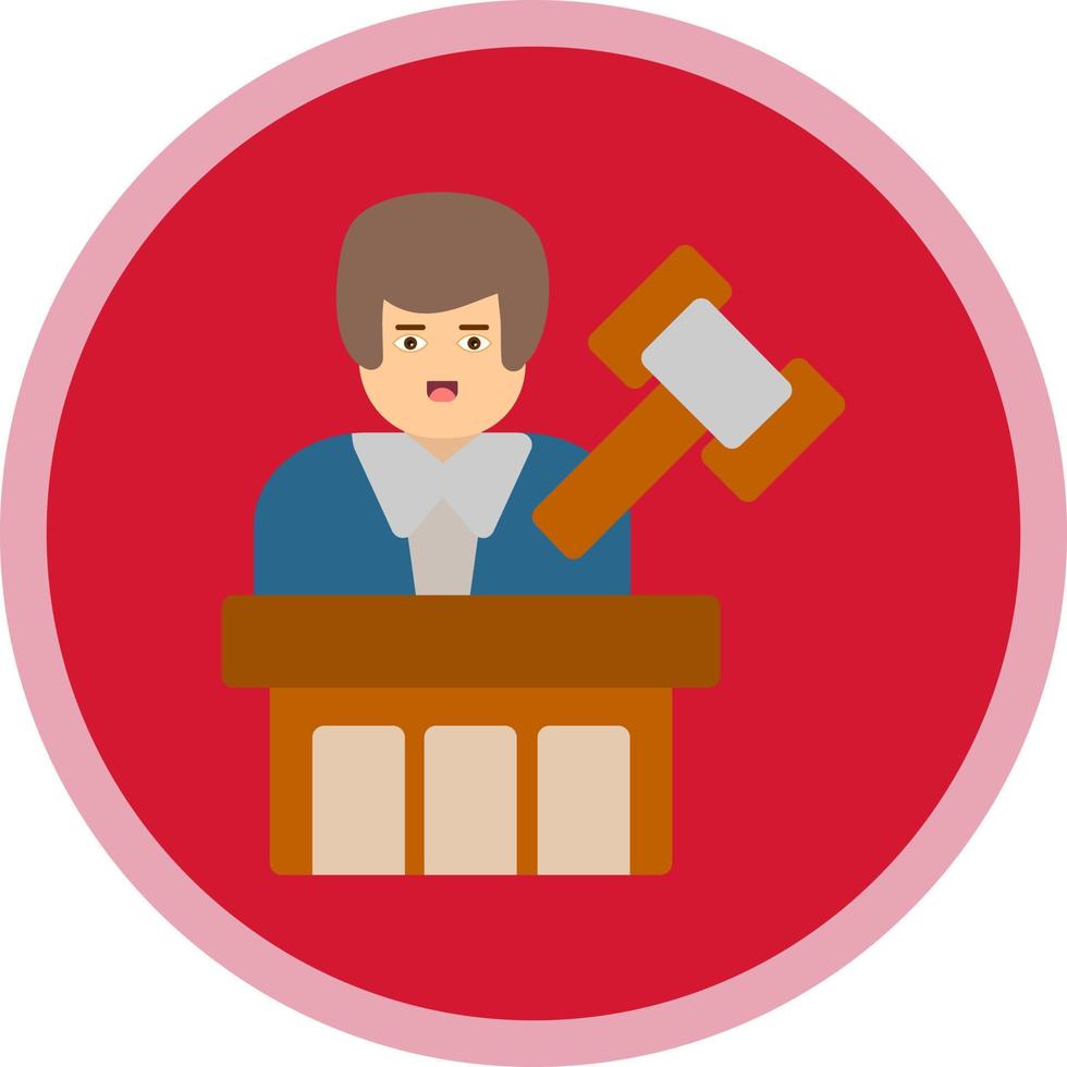 Judge Vector Icon Design