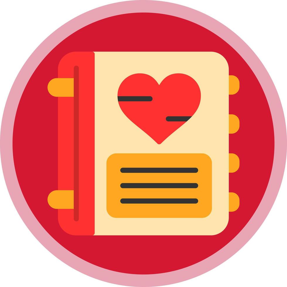 Diary Vector Icon Design