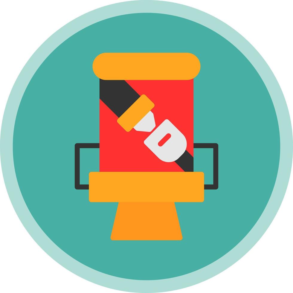Seat Belt Vector Icon Design