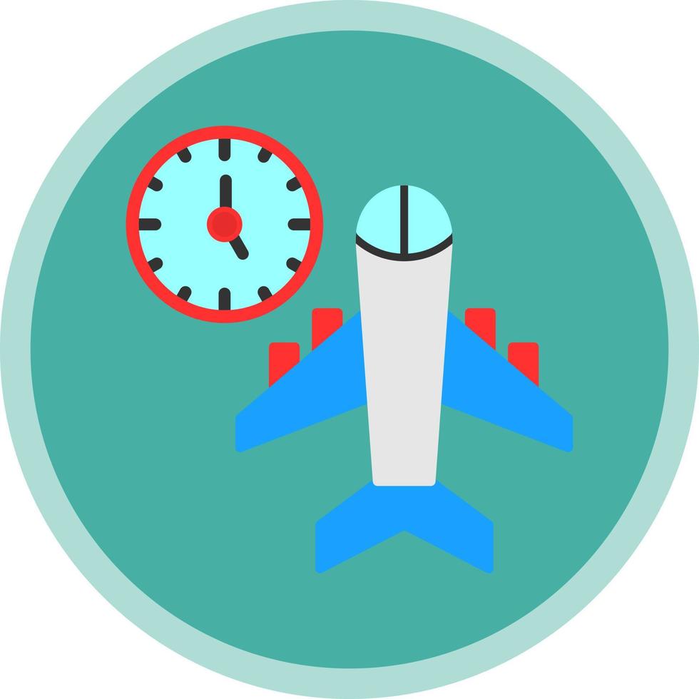 diseño de icono de vector de tiempos de vuelo