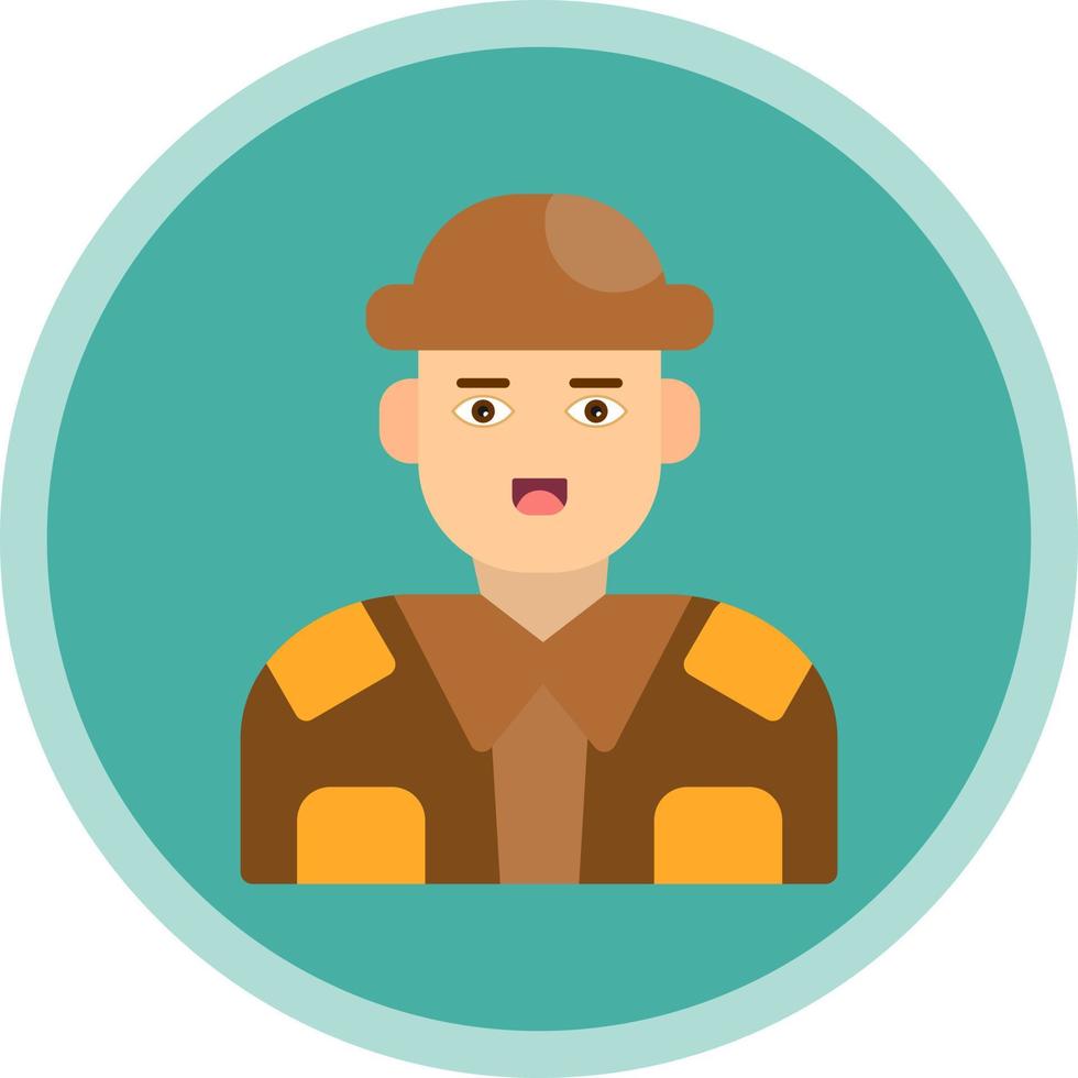 Soldier Vector Icon Design