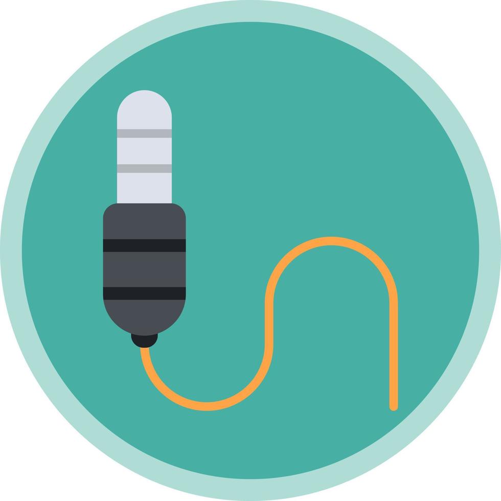 diseño de icono de vector de conector de audio