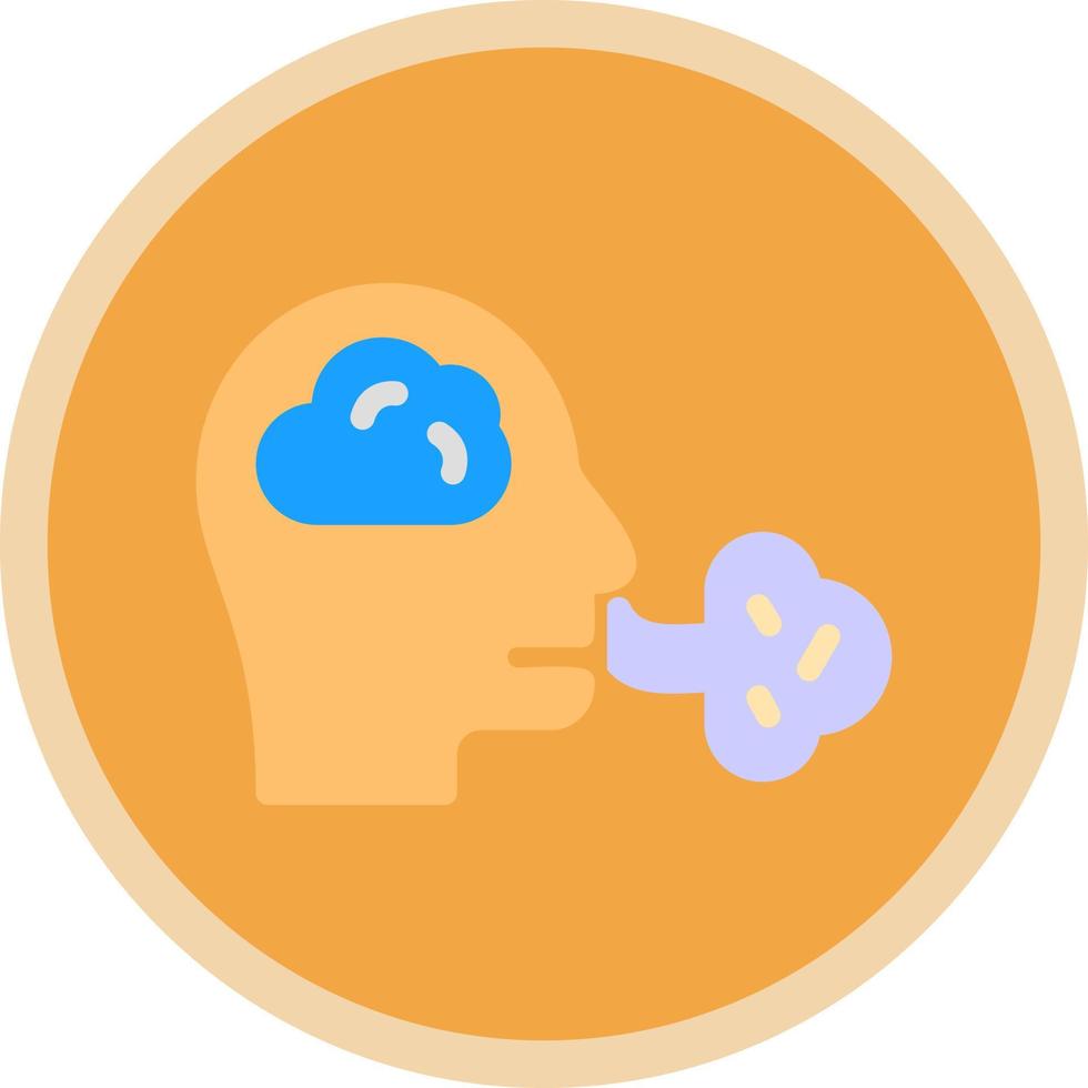 Inhale Vector Icon Design