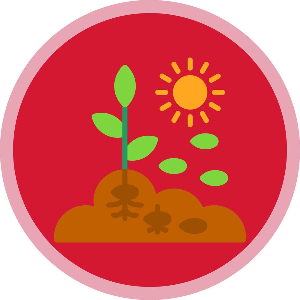 Seeding Vector Icon Design