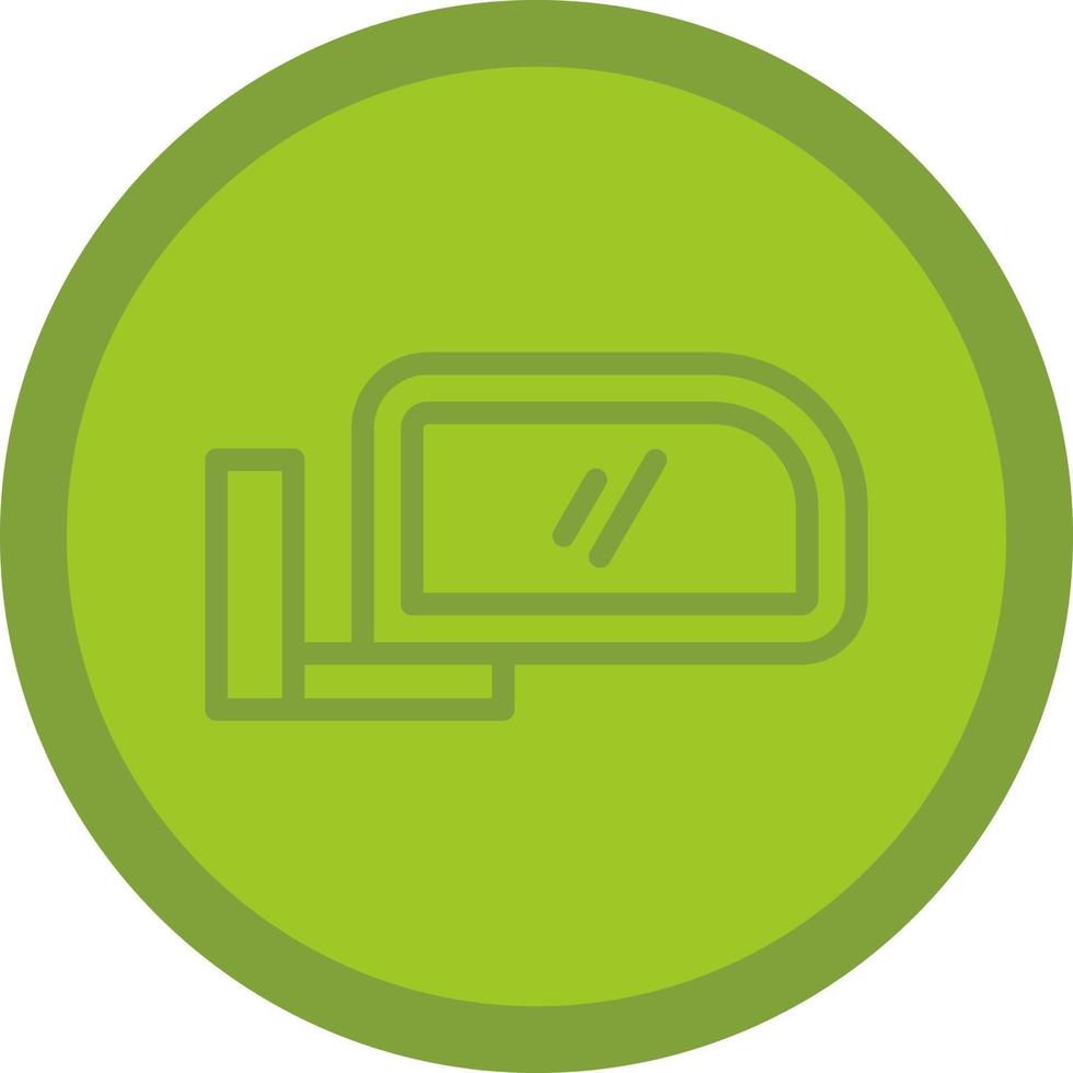 Side Mirror Vector Icon Design
