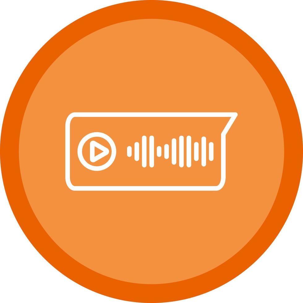 Voice Message Vector Icon Design