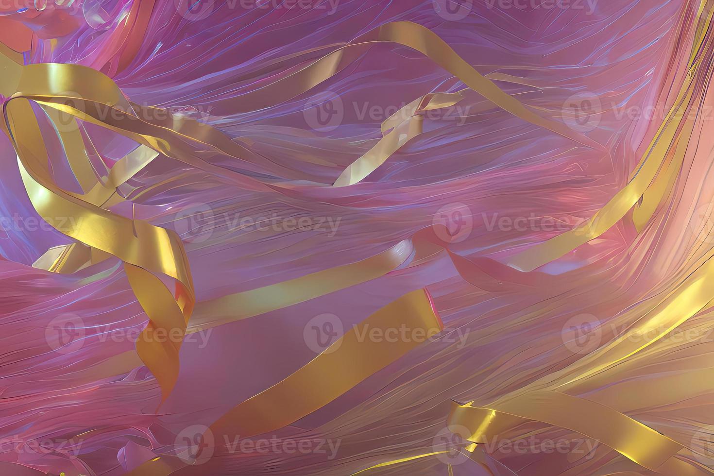 Satin Ribbons in Motion - An Abstract Design of Artistic Beauty and Elegance photo