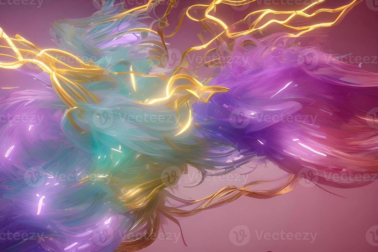 Satin Ribbons on Abstract Background - A Colorful Display of Elegant Beauty photo