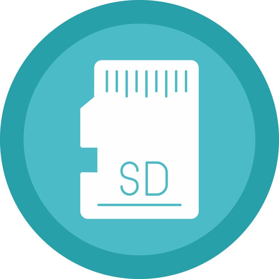 diseño de icono de vector de tarjeta sd