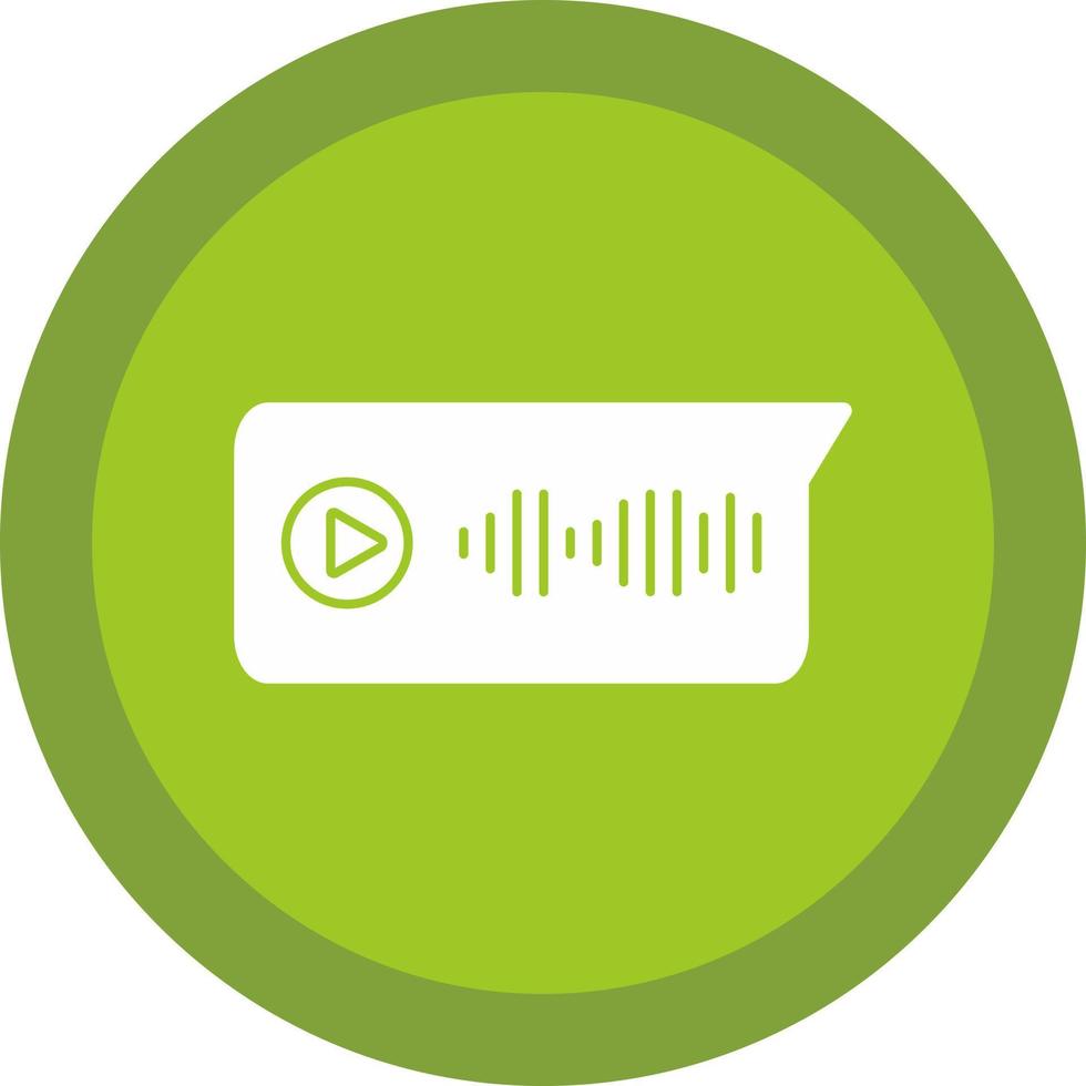 Voice Message Vector Icon Design