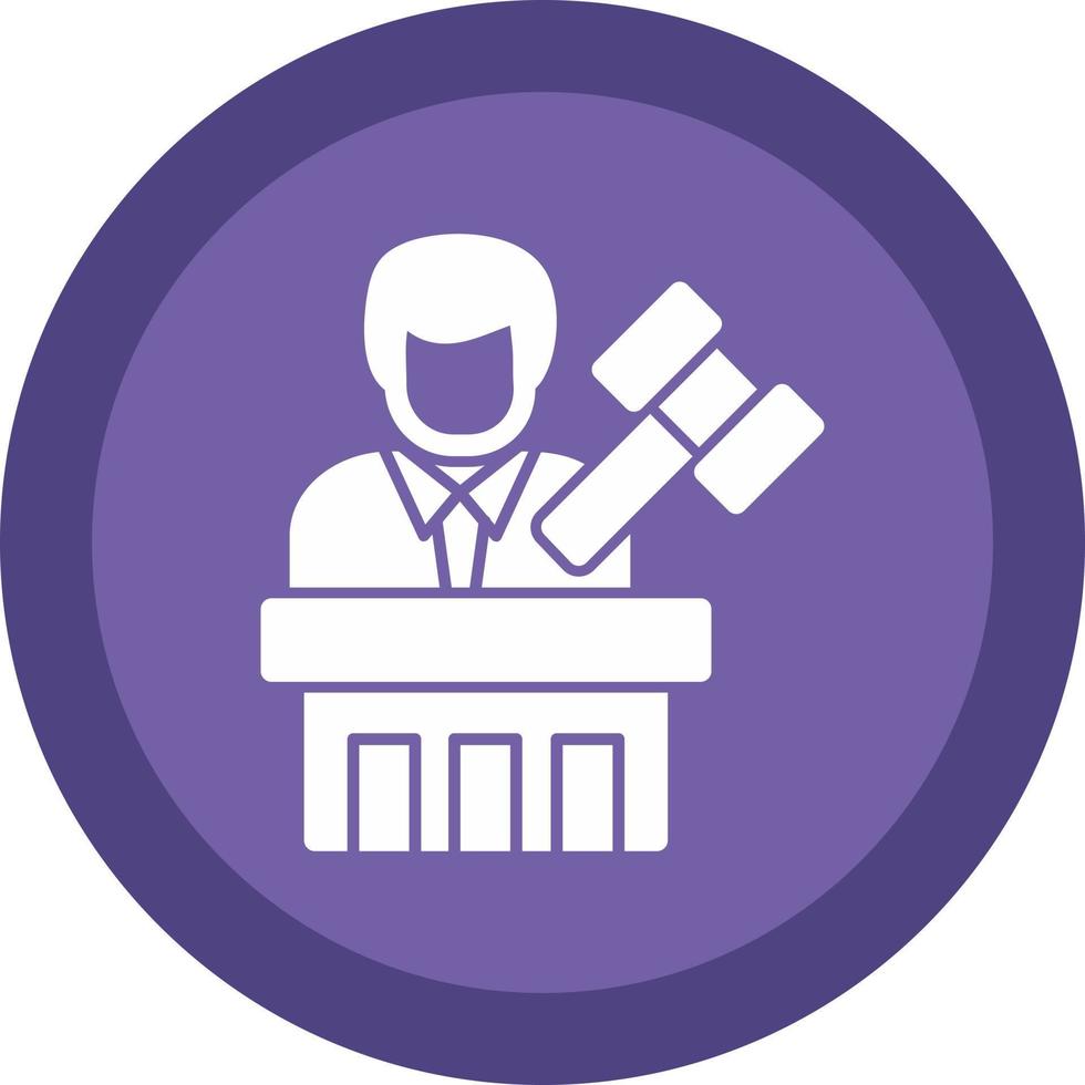 Judge Vector Icon Design