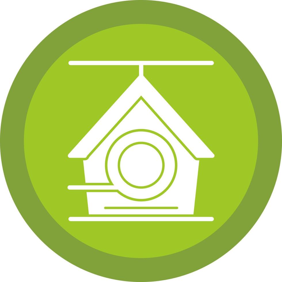 Bird House Vector Icon Design