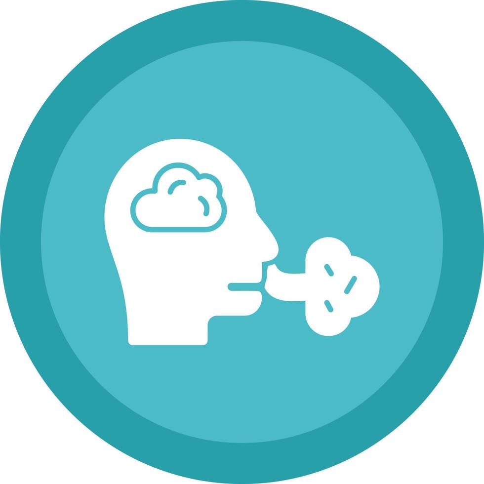 Inhale Vector Icon Design
