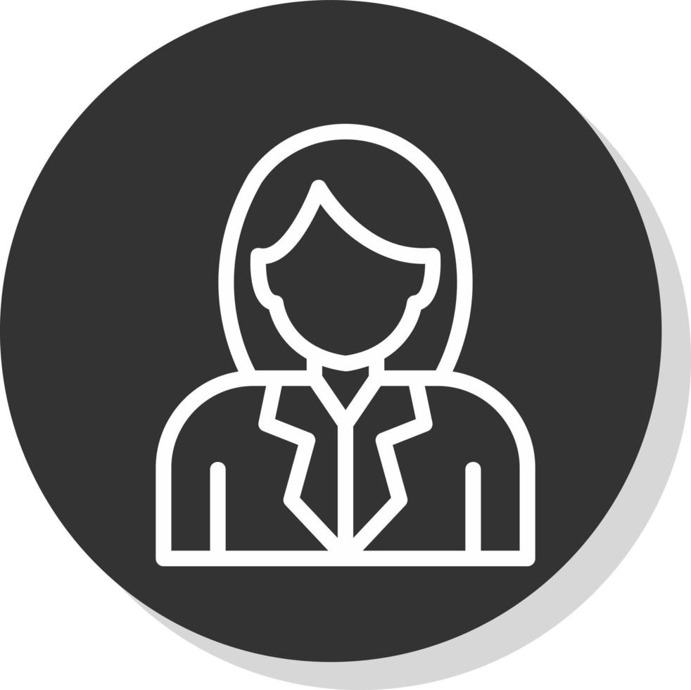 Stewardess Vector Icon Design