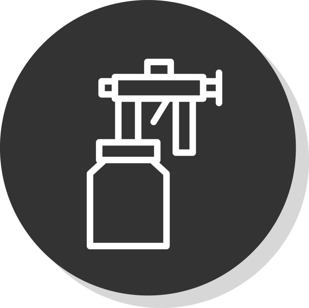 Spray Paint Gun Vector Icon Design