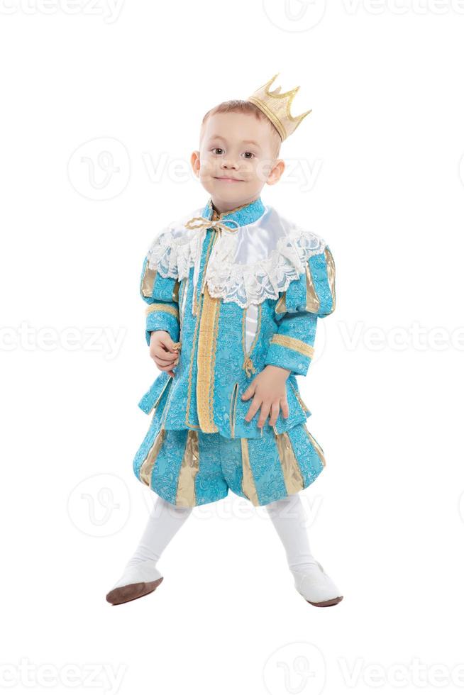 Sweet little boy posing in studio photo