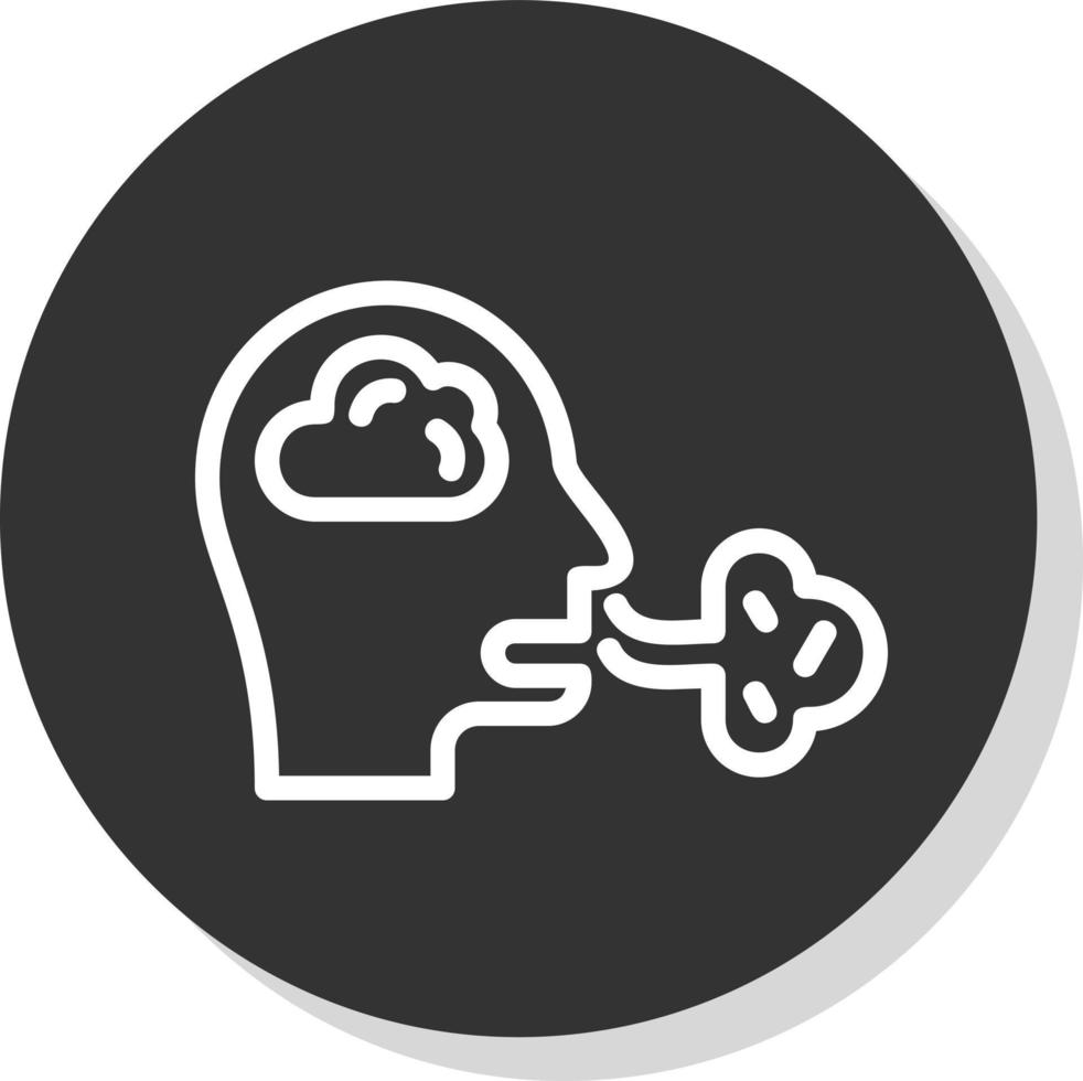 Inhale Vector Icon Design