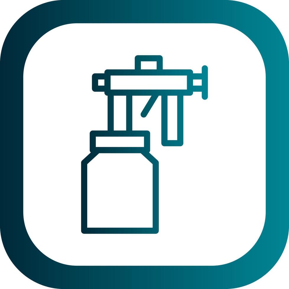 Spray Paint Gun Vector Icon Design