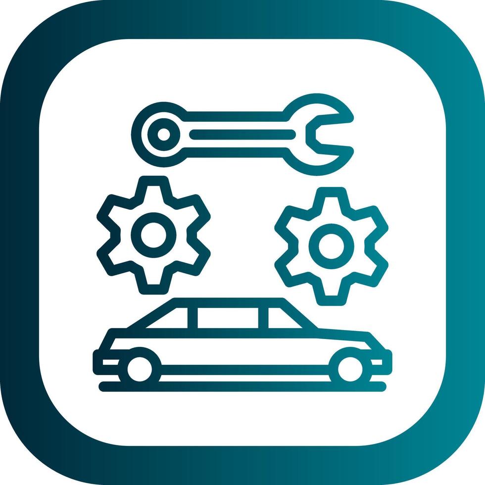 Car Maintenance Vector Icon Design