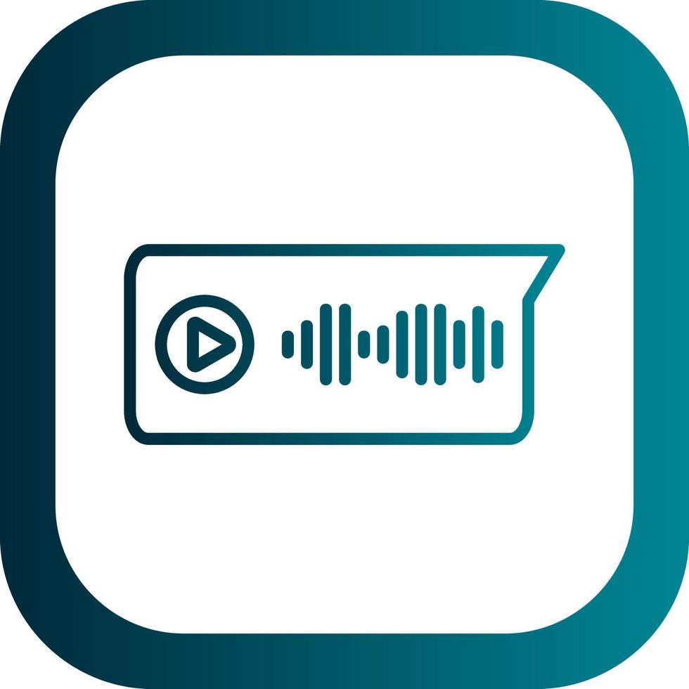 Voice Message Vector Icon Design