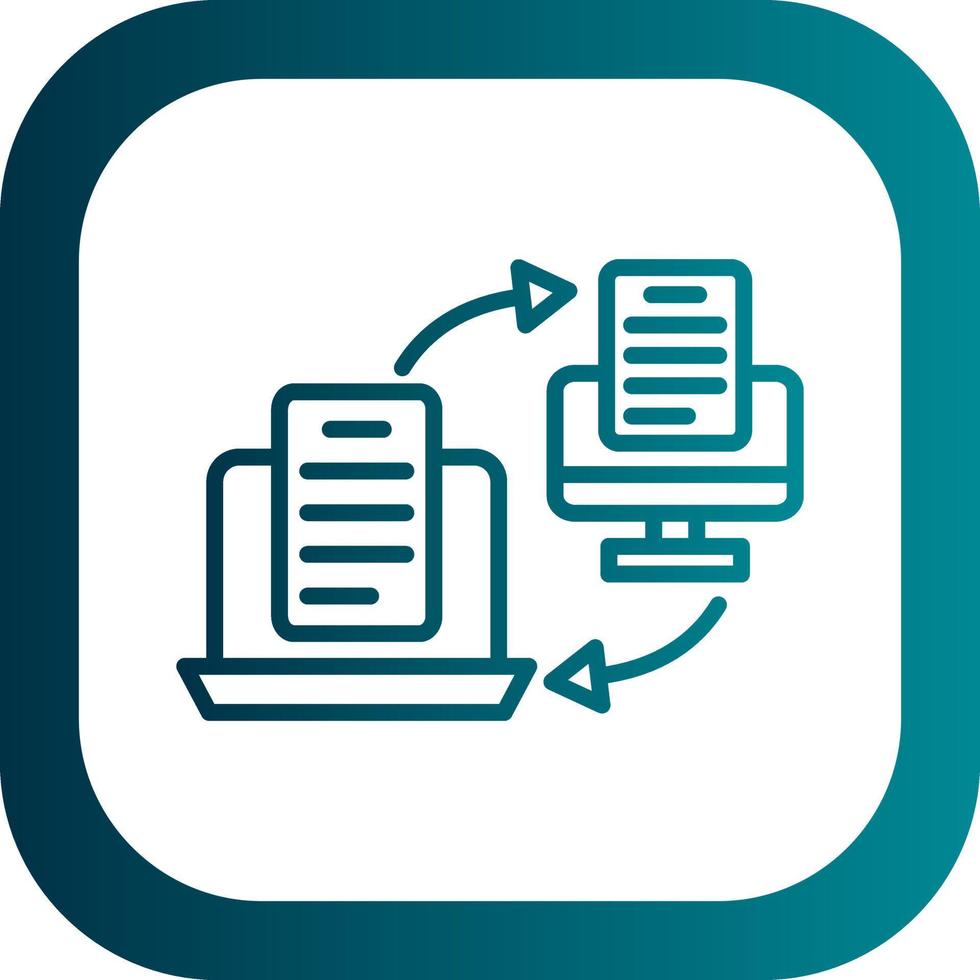 Online Transfer Vector Icon Design