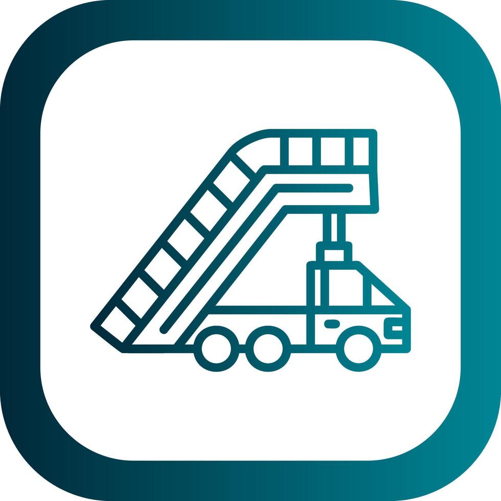 Stairs Vector Icon Design