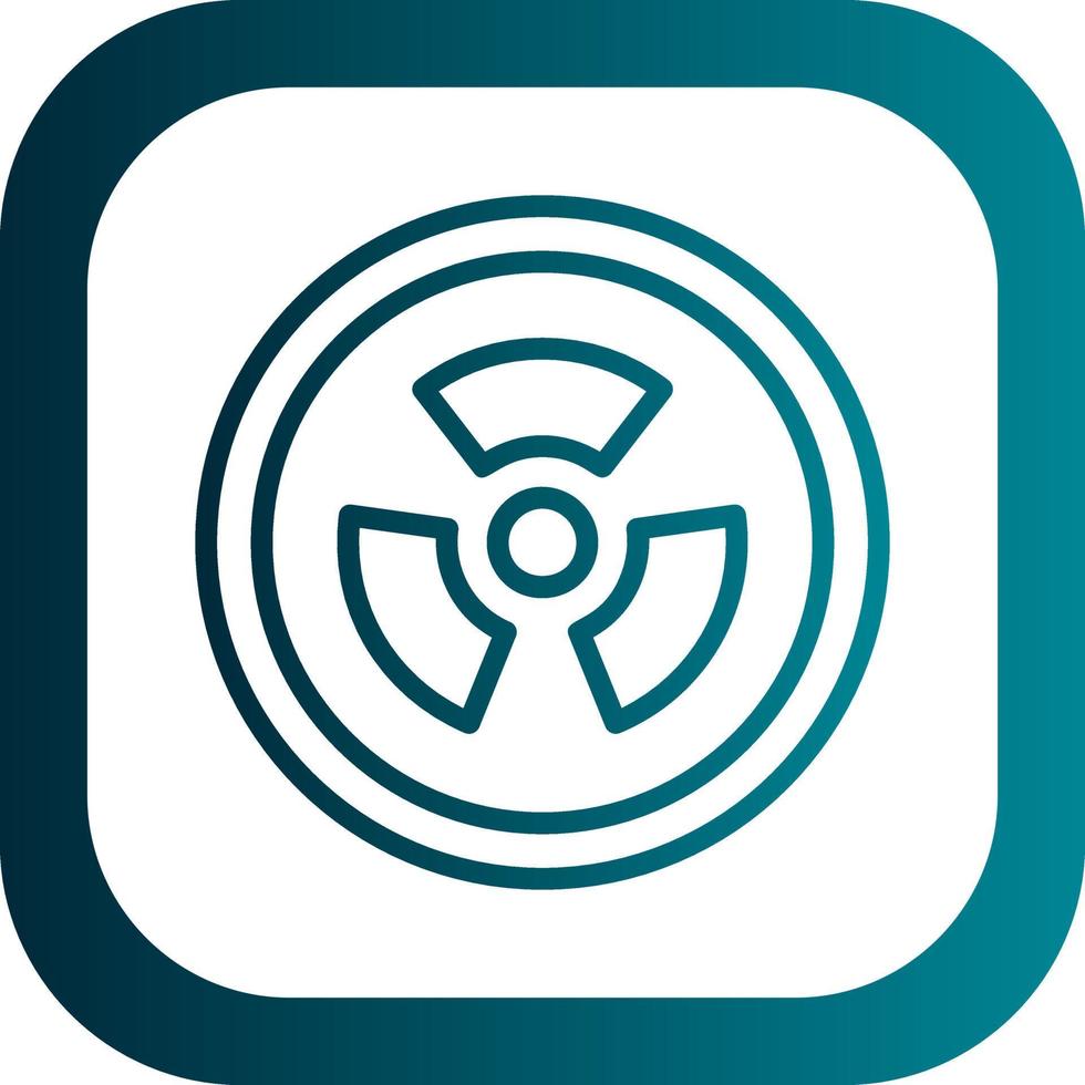 Radioactivity Vector Icon Design