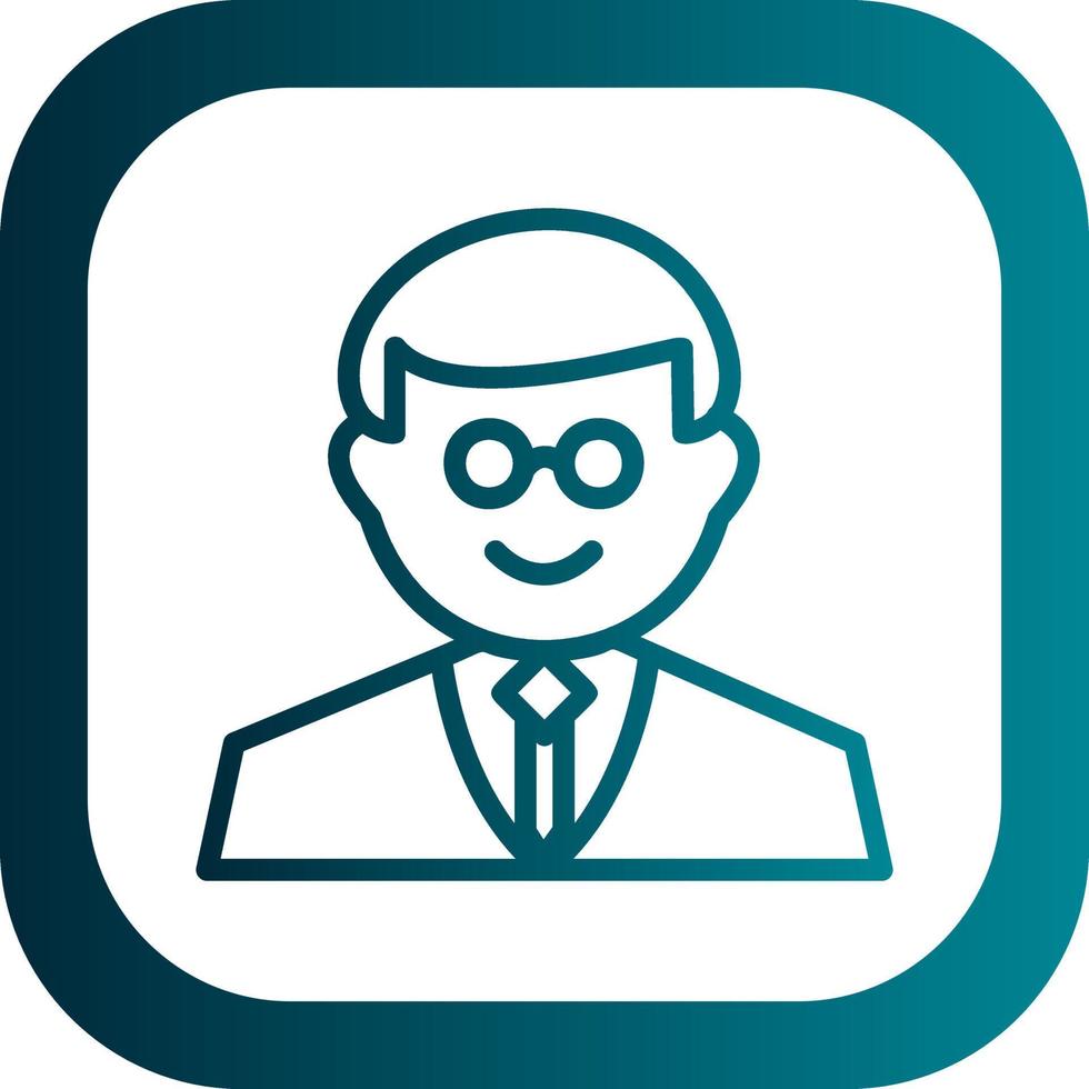 Professor Vector Icon Design